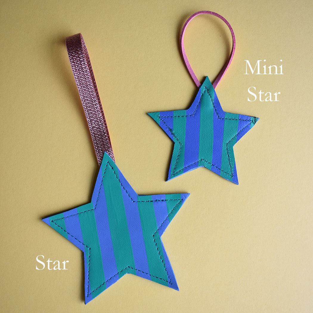 Mini Star Leather Decoration