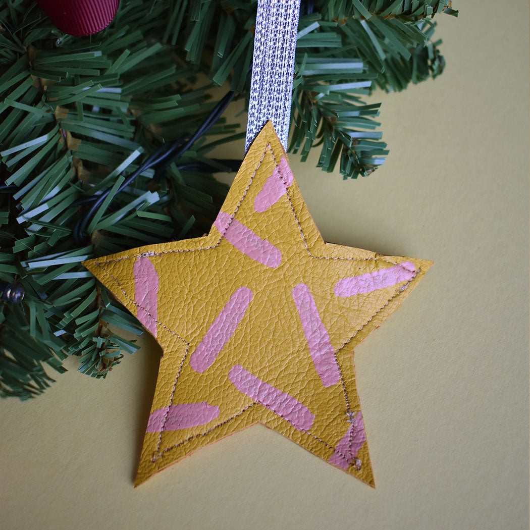 Star Leather Decoration