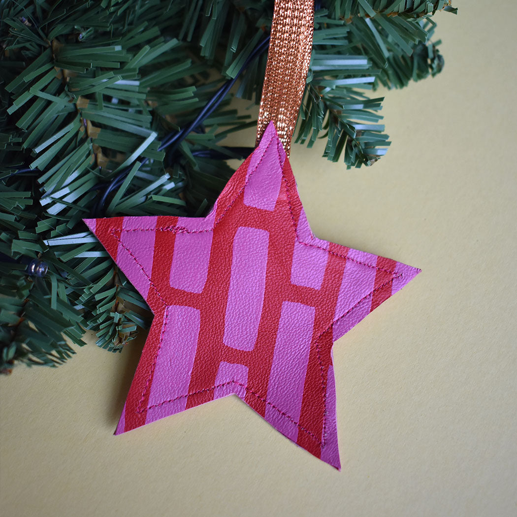 Star Leather Decoration