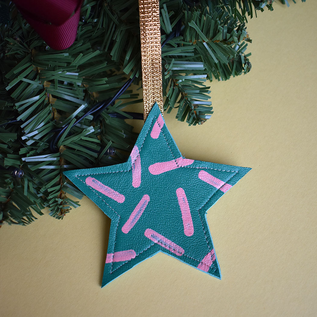 Star Leather Decoration