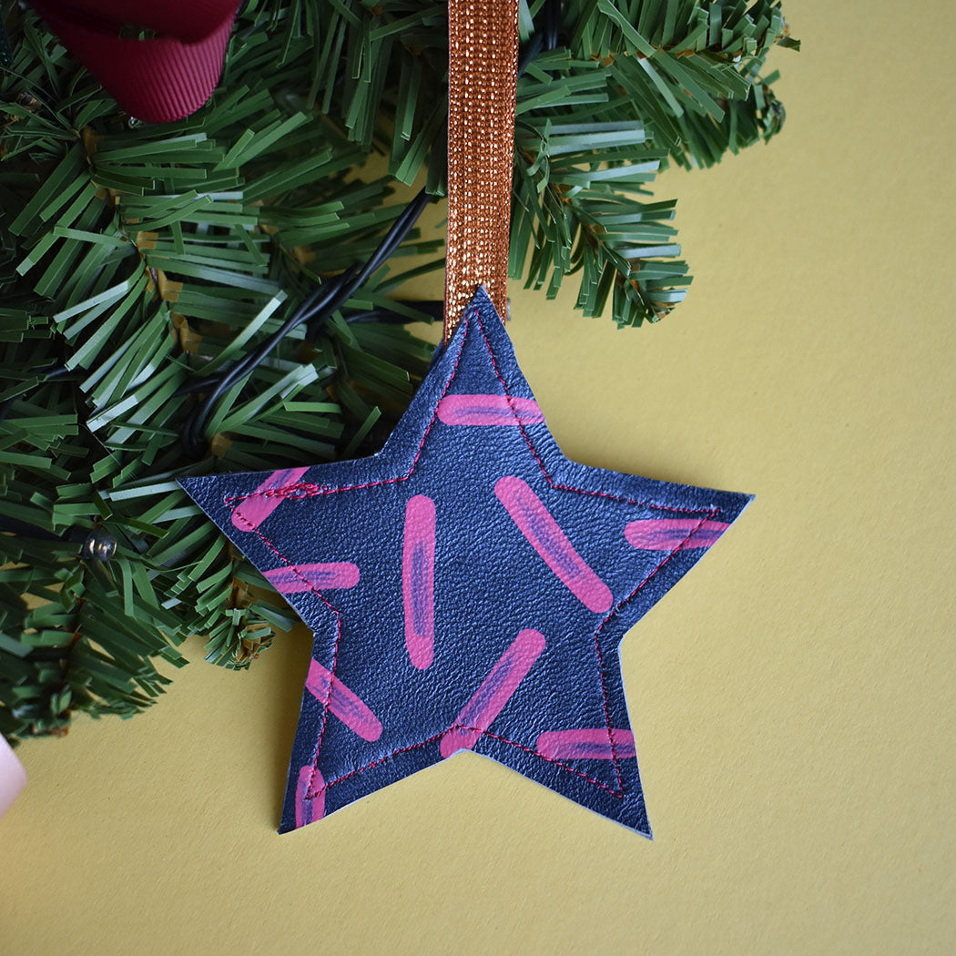 Star Leather Decoration