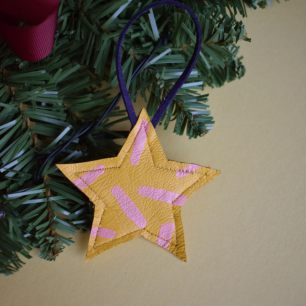 Mini Star Leather Decoration
