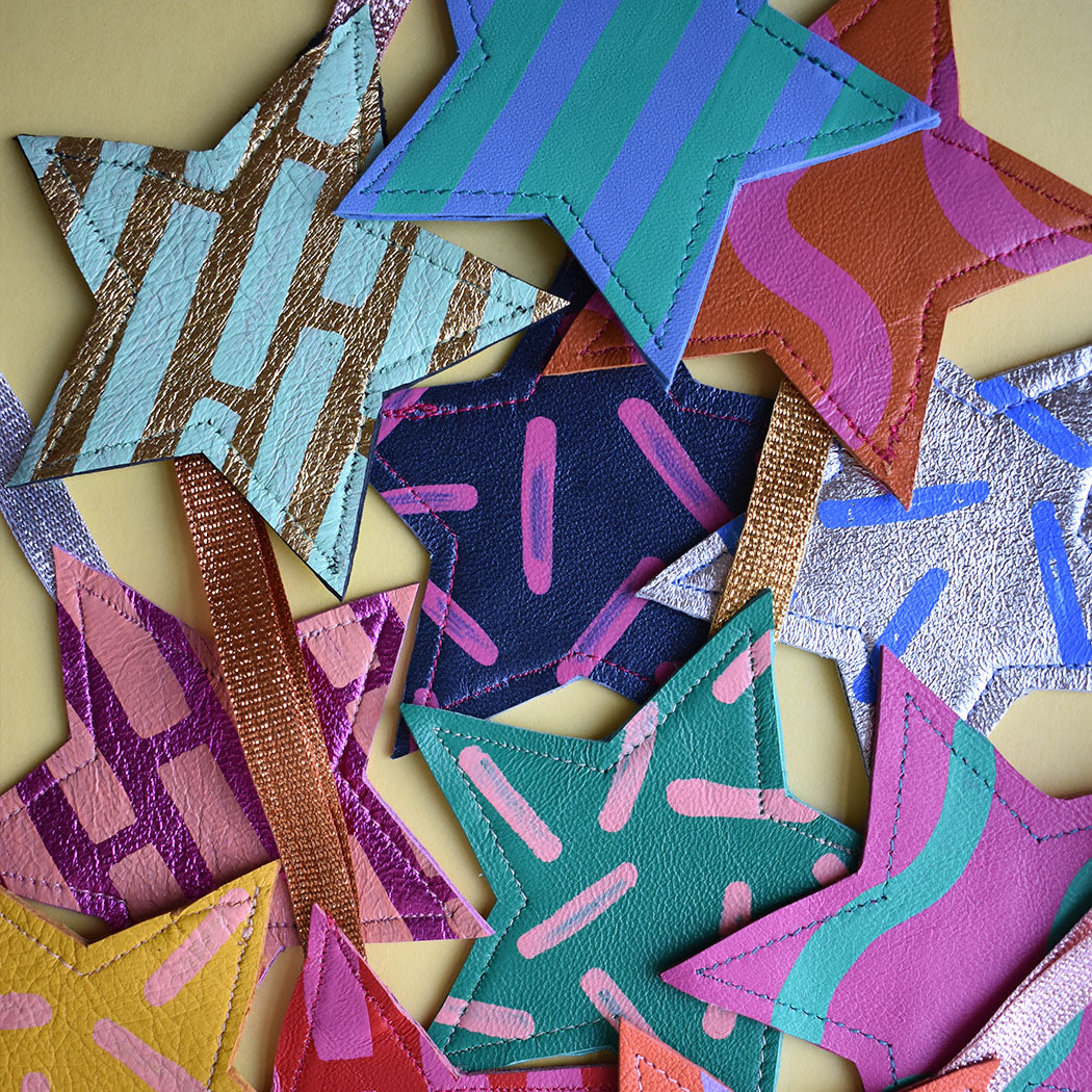 Star Leather Decoration
