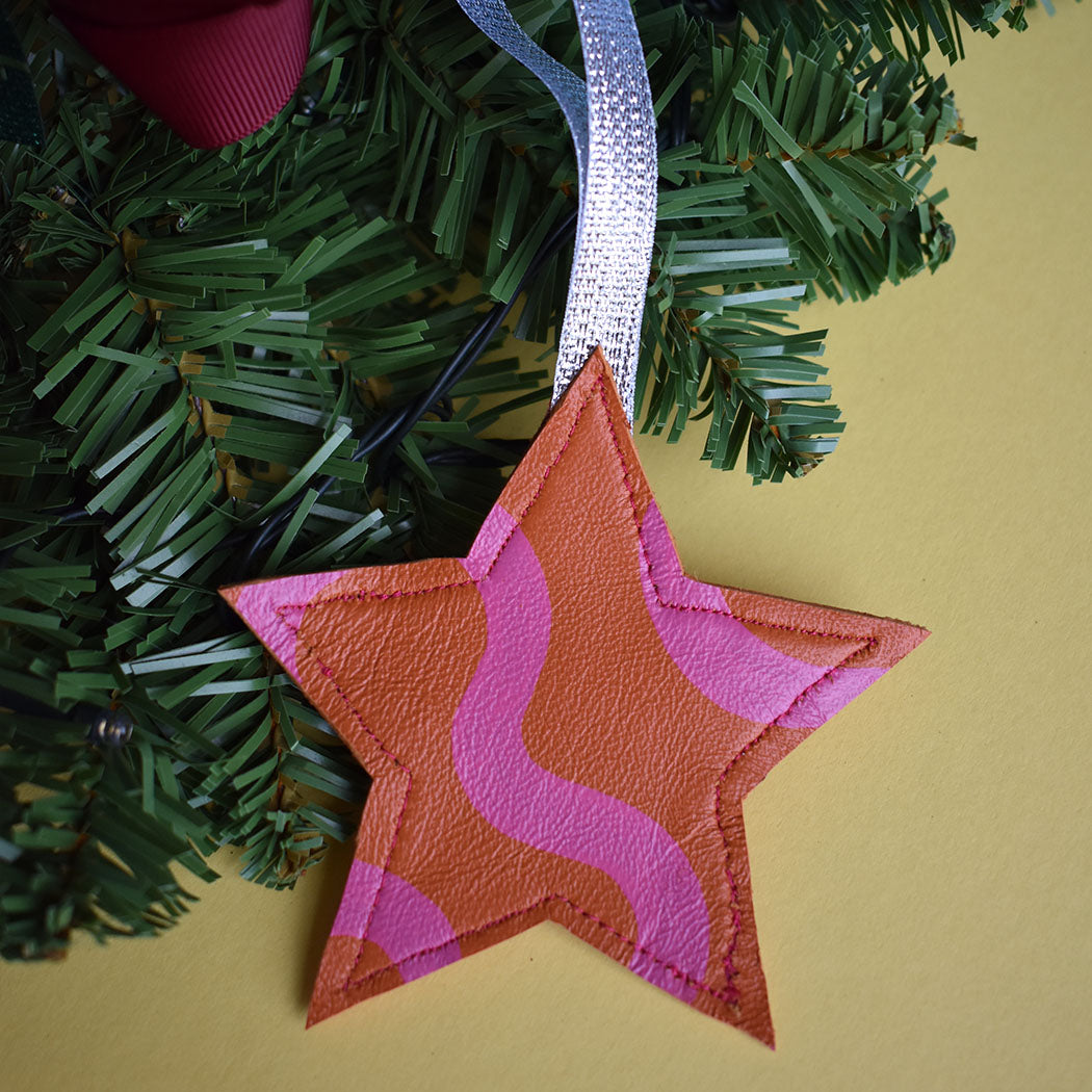 Star Leather Decoration